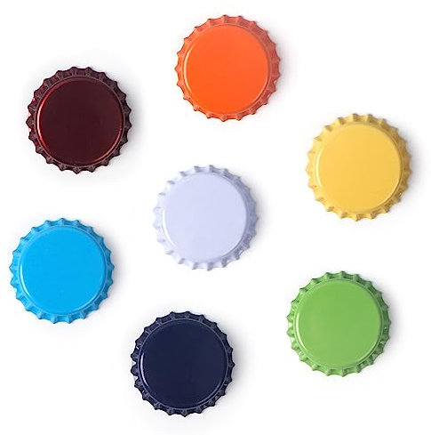 315 Count Beer Bottle Caps Oxygen Absorbing Crowns, Ideal for HomeBrew, 7 Assorted Colors