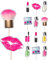 AK Giftshop Make Up Pamper Glam Birthday Party Food Cupcakes Picks Decorations Toppers (Pack of 14)