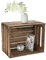 Cepewa Obstkiste zum Stapeln │gebrauchter Vintage Look │Weinkiste aus Holz 50 x 40 x 30 cm (1 x Obstkiste Natur)