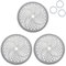 RealMan Lot de 3 lames en carbure pour débroussailleuse Stihl Husqvarna Echo Jonsered Shindaiwa Kawasaki Honda Homelite Ryobi Dolmar Weed Wacker Edging Eater Blade (25,4 cm x 80 dents)
