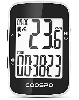 COOSPO BC26 GPS Fahrradcomputer Bluetooth 5.0 Wireless Fahrradcomputer Wasserdicht GPS Tachometer 2,3 Zoll Bildschirm mit automatischer Hintergrundbeleuchtung