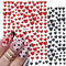 10 Sheets Valentines Day Glitter Nail Art Stickers Decals Self-Adhesive Colorful Love Heart Nail Supplies Nail Art Design Decoration Accessories
