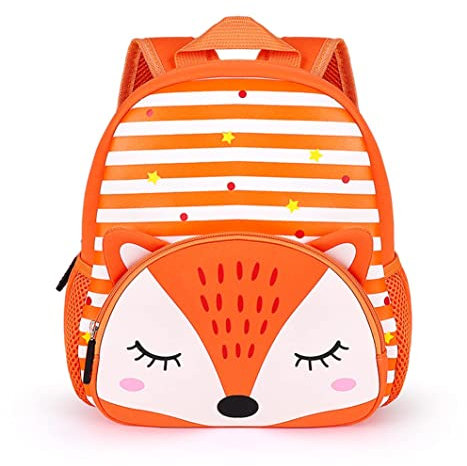 Umtiti Kleinkind Rucksack Niedlich Tier Cartoon Vorschulrucksack für 3-6 Jahre Mädchen Jungen Geschenk für Kinder,3D Fox