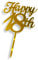Craft Cart Acrylic Age Cake Topper Gold Happy 18th Eighteen Birthday Cake Decor Party