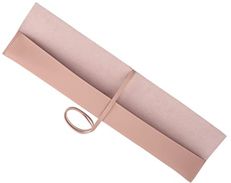 Musiin PU Leather Drumstick Bag Drum Stick Holder for Storage and Carrying, Drum Stick Storage Handbag and Carrying Case, Drum Accessories (Pink)