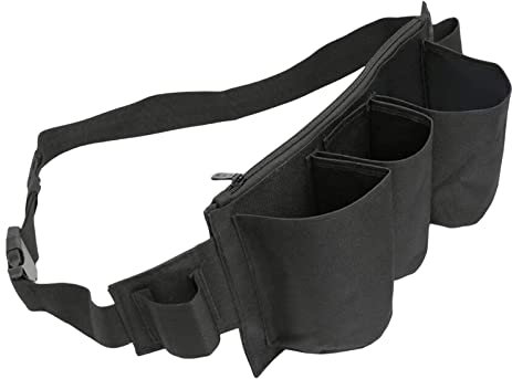 LOVIVER Tool Pouch Waist Belt Bag House Cleaning Tool Belt Multipurpose Bottle Belt Carrying Construction Pouch for Housekeeping Gardening, Black