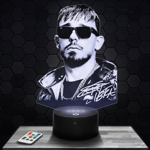 Lampephoto.fr Nachttischlampe Capital B deko Deutsch Rap Hip Hop. Geschenkidee Mann Frau objekt Capital B Nachtlicht Erwachsene deko Zimmer. Weihnachten TOP