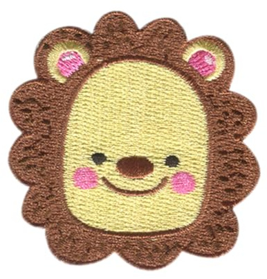 Catch the Patch Löwe Kopf Aufnäher zum Aufbügeln 5,8 x 5,8 cm Bügelbild für Kinder Mädchen mit Lieblingstier Wild, Bügelpatch Patches Bügelflicken