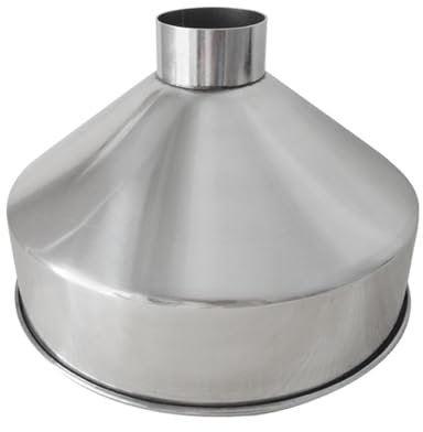 Coladores de malla de acero inoxidable 304, embudo grande de orificio ancho, embudo de maquinaria de refinación industrial para alimentos, embudo de 24 cm, 28 cm, colador de alimentos (Color: D)