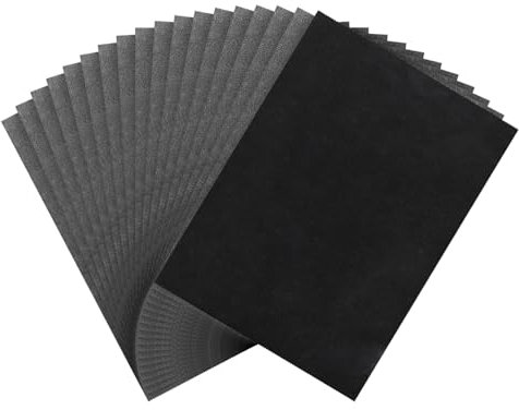 PATIKIL Kohlepapier, 100 Blatt A4 Graphit-Übertragungskopierpapier zum Zeichnen, Schreiben auf Holz, Leinwand, Papier 21 x 29,7 cm Schwarz