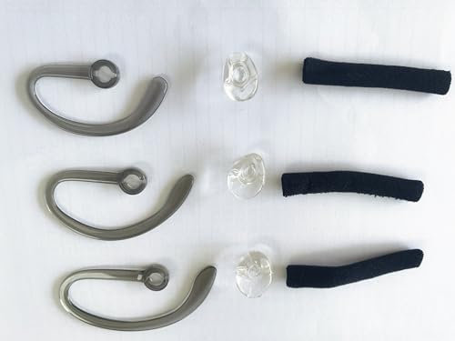 CS540 Ear Tips + Ear Hook Loops + Foam Spare + Earpads Fit Kit for Plantronics CS540 Savi W440 W740 W745 WH500 EarLoops EarHook Ear Bud Sleeve Part-9Pcs
