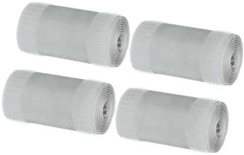 sourcing map Carpet Cord Cover 3.3 Ft x 4 Grip Floor Cable Protector Management for Commercial Carpet and Loop Style Rugs Prevent Tripping Nylon Polyester Blend Grey 4Pcs
