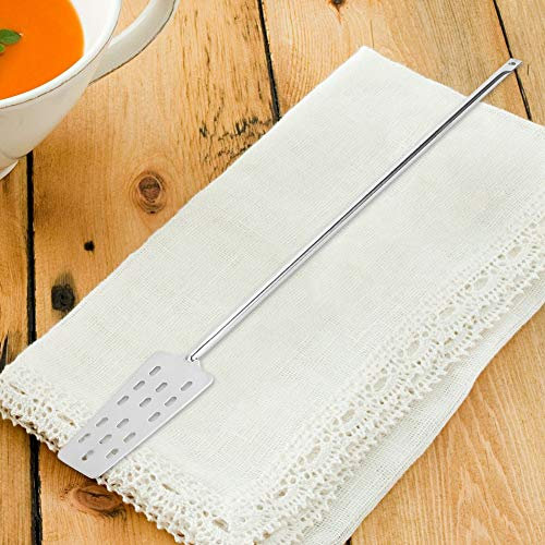 Stainless Steel Wine Stirring Stick Durable Stirring Spoon for Home Hotel Bar 24.61inch Length Silver (Square)