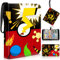GUHAOOL Sammelalbum für Karten,60 Seiten 480 Karten Kapazität Sammelkarten Album 4 Tasche,Tragbar Wasserdicht Sammelalbum PU Karten Halter,Kompatibel mit Karten Sammelalbum,Kinder Weihnachtsgeschenke