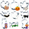 Halloween Ausstecher Set,9 Stück Groß Halloween Keksausstecher Kürbis Geist Fledermaus Katzen Ausstechformen Cookie Cutter Ausstecher Halloween Plätzchenausstecher für Backen