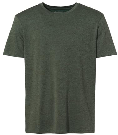 VAUDE Essential T-Shirt für Herren in Agave, Größe S – Schnelltrocknendes & pflegeleichtes Sport Shirt, Atmungsaktives Outdoor T-Shirt mit Rundhals, Ideal für Fahrradreisen, Wandern & Trekking