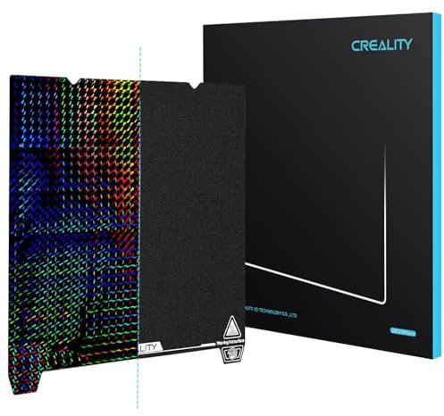 Creality Offizielle Phantom Bauplatte, Doppelseitiges PET + PEI Strukturiertes 235x235 mm Flexible Abnehmbare Federbettplatte für Ender 3 V3/V3 SE/V3 KE, Ender 3 S1/3 S1 Pro (KEINE Magnetbasis)