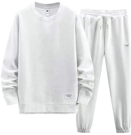 Uomo Pigiama Set|Confezione da 2 Felpa Uomo Calda Pile Pantaloni Tuta Lana Uomo Pantaloni Imbottiti Uomo Pigiami Uomo Flanella Felpa Mimetica Uomo Pigiama Uomo Cotone Lungo XXXL