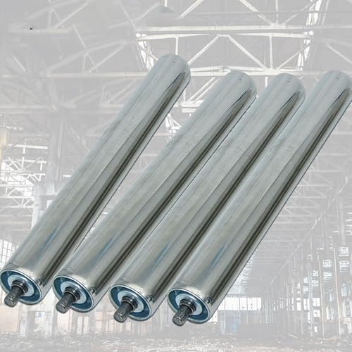Industrial Grade Steel Conveyor Rollers Pack of 4 Coyote Fence Rollers for Cat Proofing 60MM x 450MM Set of 4