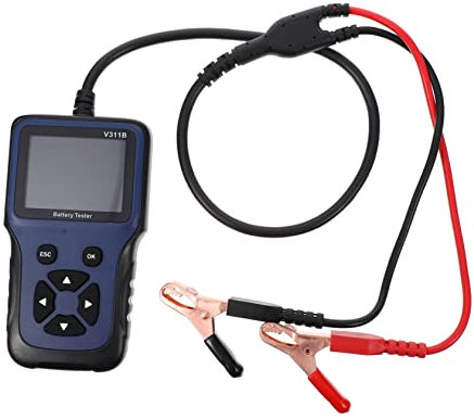 Mikinona Analyseur De Batterie De Voiture 12 V Testeur De Batterie Numérique Imprimante Compact Précis