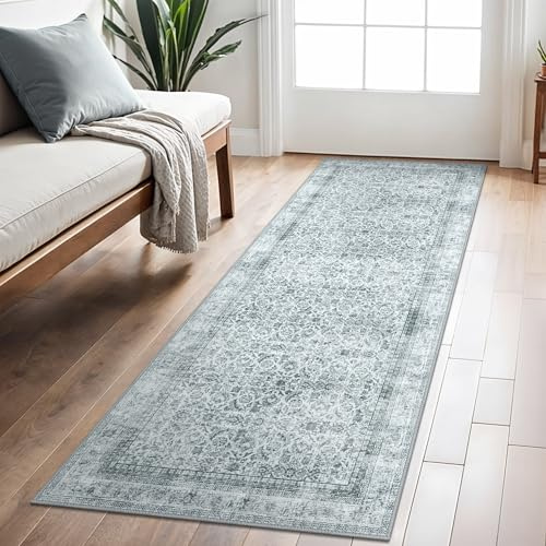 BEIMO Läufer Flur 80x300cm, Vintage Waschbarer Teppich