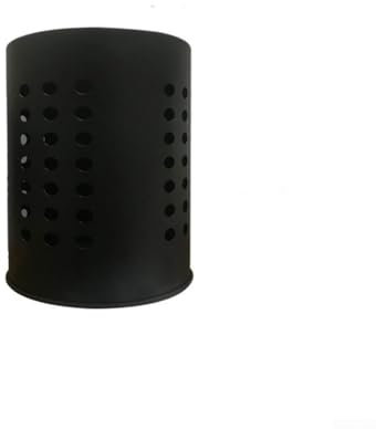 Besttoolifes Soporte para utensilios de cocina para encimera, organizador de utensilios de cocina negro de acero inoxidable, organizador elegante y maceta de utensilios de decoración de cocina para