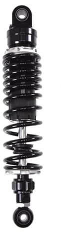 Qdkpgls Kompatible Motorrad-Luftstoßdämpfer hinten, verstellbar, Hinterradaufhängung, 1 Stück, Schwarz, 270 mm – 360 mm(360mm Black Fork)