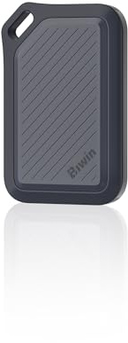 BIWIN PR2000 External SSD 8TB, Up to 2000 MB/s, IP67 Dust & Waterproof Portable SSD, Up to 3m Drop Protection, Support 4K 60FPS ProRes Record, USB-C USB3.2 Gen2x2, Black