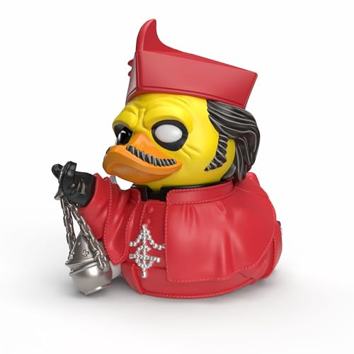 TUBBZ: Ghost - Cardinal Copia Rubber Duck Collectable First Edition 9 cm | Official Ghost Band Merchandise – Vinyl Figure with Bathtub Display, Clergy Character, Rock Fan Decor & Novelty Duck Gift