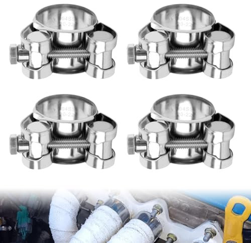 Joint Bolt Clamp Stainless Steel 20-22 mm Joint Bolt Clamp Hose Clamps Clamping Jaw Clamps Motorcycle Exhaust Clamps Joint Bolt Clamp Stainless Steel 304 (20-22 mm)