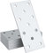 HAFD 10x Heavy Duty Flat Joining Plates – Galvanised Steel Brackets for Wood, Timber, Furniture or Decking Repairs – Strong Metal Mending Connector Strips with 10 Pre-Drilled Holes (100 x 40 x 2)