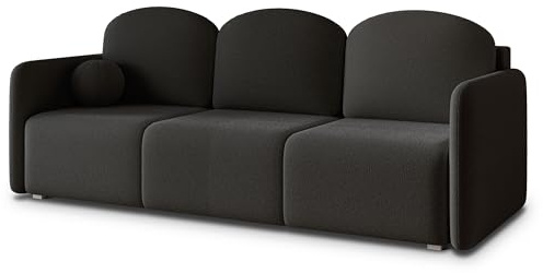 Masseno Sofa SUVI III Q mit Schlaffunktion, Sofa mit Bettkasten, Wohnzimmersofa, Couch, Soffa, Bettsofa, Couchgarnitur- Schwarz, Quelle 100