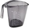 Dr Oetker 1487 Verre doseur 1 litre, Verre mesureur, Verre doseur pâtisserie, Verre gradué, Plastique, Gris, 1 litre