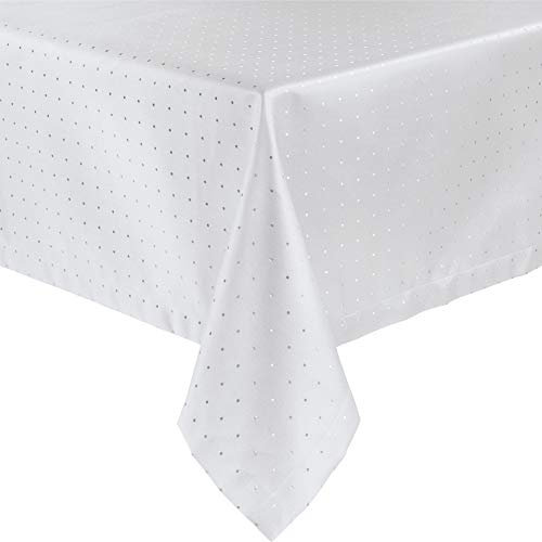 Curt Bauer Tischdecke Petito fleckabweisend weiß Größe 130x275 cm
