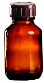 10 x Braunglasflasche 50ml / Medizinflasche inkl. Standard-Schraubverschluss braun DIN 28