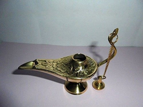 artcollectibles Indien Messing Vintage Aladdin Genie Öl Lampe Metall Räuchergefäß Aladin Home Decor Art