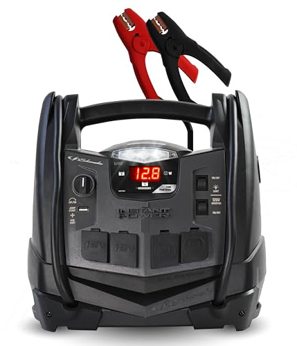 Schumacher SJ1332 Démarreur et compresseur d'air 1200 A avec Ports d'alimentation USB Portables 12 V