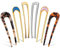Chuangdi 6 Pcs Épingles à Cheveux en Forme de U Épingle à Chignon Français en Écaille Tortue Bâton à Cheveux Fourchette à Cheveux Broches à Chignon Accessoire de Coiffure pour Femme