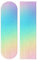 CHIFIGNO Griptape of Skateboard Rainbow Gradient Deck Schleifpapier Blatt für Cruiser Board