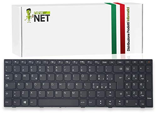 NewNet Keyboards - Tastiera Italiana Compatibile con Notebook Lenovo Ideapad 110-15ISK (80UD) 110-17ACL (80UM) 110-17IKB 110-17ISK