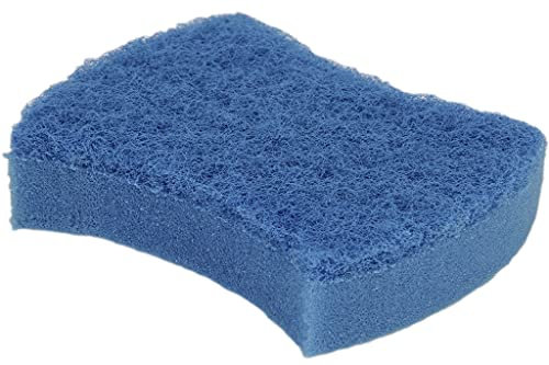 Cofan Pack de 3 estropajos con Esponja | Color Azul | Medidas 10,5 x 8,5 x 2,5 cm | Venta unitaria