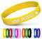 Bracelets personnalisés en Silicone en Vrac avec Message Texte personnalisé en Caoutchouc pour événements, Motivation, collectes de Fonds Jaune