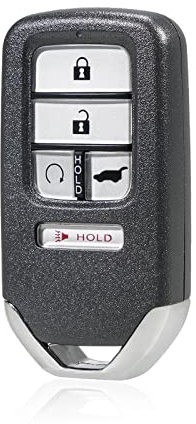 MACHSWON 5 Button Car Keyless Entry Remote Control Replacement Key Fob Proximity Smart Fob for Honda Civic CR-V Pilot 2016-2018 433MHz KR5V2X Black 47 Chip
