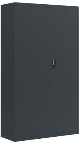 vidaXL Aktenschrank Anthrazit 105x40x180 cm Stahl
