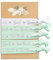 heaven+paper Team Bride Armbänder Grün Eukalyptus (Set 5x JGA Armband) Edle JGA Deko Frauen (extra weich) Junggesellinnenabschied Deko mint Armbänder - gestaltet in München - Für 4 + Bride to be