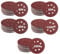 AZKEEGREY 200Pcs Sander Discs 125mm, Round Sanding Pads with Hook and Loop 8 Holes, 5inch Circular Sandpaper for Random Orbital Sander, 40 x 40/60/80/120/180 Mixed Grit