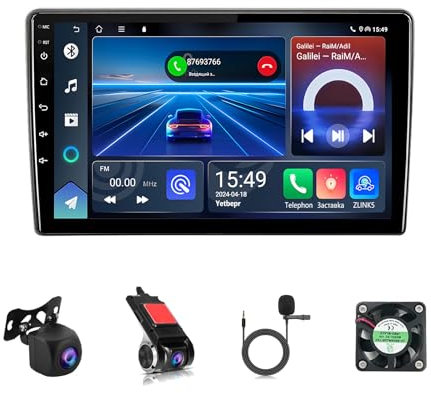 9 Pulgadas HD Pantalla Táctil Android 12 Radio De Coche 2 DIN para Opel Astra H 2004-2014 con GPS Navegación WiFi Control En El Volante AHD Cámara Trasera Bluetooth Carplay(T400 8+128G)