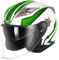 YEMA Casco Jet Moto Aperto Scooter YM-627 Caschi Motorino Vintage ECE Omologato Donna Uomo con Doppia Visiera Parasole, Nero opaco