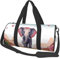 Lucky Elephant Reisetasche für Damen und Herren, persönliche Gegenstände, Reisetasche, Segeltuch, Wochenendtasche, Übernachtungstasche, leicht, Sporttasche, Handgepäck, Schwarz, Einheitsgröße, Schwarz