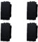 gloca Set 4 Pulsanti Doppi Saliscendi 1P+1P 10A 250V Compatibili Con Serie Living